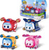 Super Wings Super Pets 4-Pack Collection Super Pets Jett, Donnie, Paul, Dizzy, Vehicle Action Figure, Superwings Transforming Plane to Robot, Gift...