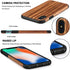 TENDLIN Compatible with iPhone Xs Case/iPhone X Case with Wood Grain Outside Soft TPU Silicone Hybrid Slim Case Compatible with iPhone X and iPhon...