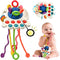 AiTuiTui Sensory Montessori Baby Toys 6 to 12 Months, Toddler Travel Toys for 1 2 Year Old Boy Girl Birthday Gifts, Soft Pull String Fidget Educat...
