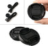 2 Pack 55mm Snap-On Center-Pinch Lens Cap, Extra Strong Springs, Camera Lens Cover, Made from 100% Recycled Plastic - Compatible with Nikon, Canon...