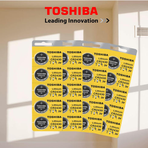 Toshiba CR2430 3 Volt Lithium Coin Battery (4 Batteries)...