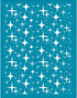 OLYCRAFT 4x5 Inch Clay Stencils Star Pattern Silk Screen for Polymer Clay Small Star Silk Screen Stencils Mesh Transfer Stencils Star Theme Mesh S...
