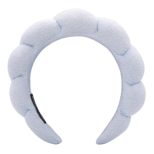 Spa Headband Women, Makeup Hair Band for Washing Face, Sponge Spa Headband Makeup Removal, Shower, Facial Mask, Thick Skincare Hair Accessory (Blu...