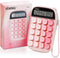 Mechanical Switch Calculator,Pink Calculator Cute 10 Digit Large LCD Display and Buttons,Calculator with Large LCD Display Great for Everyday Life...