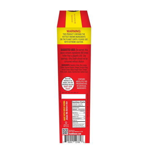 Blair's Ultra Death Sauce 5 Oz - Habanero, Jolokia, Scorpion Peppers - 900x Hotter Than a Jalapeno! - Comes with Skull Key Chain...