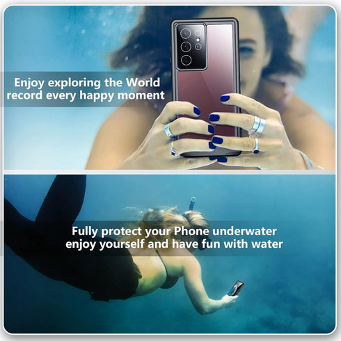 SPIDERCASE Designed for Samsung Galaxy S22 Ultra Case Waterproof, Built-in Screen Protector Full Protection Heavy Duty Shockproof Anti-Scratched R...