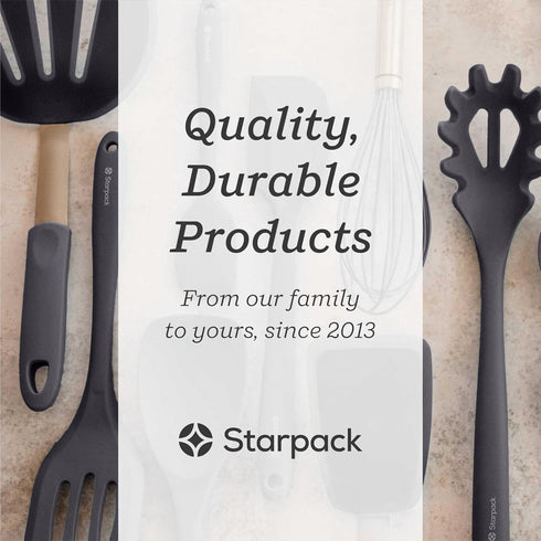 StarPack Premium Silicone Kitchen Tongs 9-Inch - Stainless Steel with Non-Stick Silicone Tips, High Heat Resistant to 600°F, For Cooking, Serving,...