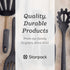 StarPack Premium Silicone Kitchen Tongs 9-Inch - Stainless Steel with Non-Stick Silicone Tips, High Heat Resistant to 600°F, For Cooking, Serving,...
