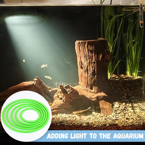 5 Pcs Aquarium Floating Plant Corral,5 Sizes of Aquarium Floating Plant Ring, Aquarium Feeding Ring for Intercepts Floating Plants, Fish Feeding R...