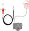 JJC 40cm Red Mechanical Cable Shutter Threaded Release, Bulb-Lock Design for Long Exposure, fits Fuji XT1 XT2 XT3 XT4 X100T Leica M6 M7 M8 Sony RX...