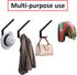 Pmsanzay 2 Pack Motorcycle Helmet Hook Multi-Purpose Jacket Hanger Keys Bags Holder Wall Mount Rack Cloth Display Rack Hat Hook for Home Kitchen D...