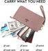 imeetu Women's Wristlet Clutch Purse Leather Cell Phone Wallet Handbag with Wrist Strap...
