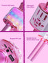Amazmic Toys for girls, Kids Karaoke Microphone Toddler Microphone for kids with Lights, Birthday Gift for Girls, Boys Toy Age 3 4 5 6 7 8+(Light ...