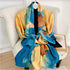 Fashion Scarves 100% Satin Silk Scarf Long Lightweight Sunscreen Shawls Wraps for Women Hair Scarves...