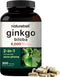 NatureBell Ginkgo Biloba 6,000mg with Panax Ginseng 500mg Per Serving | 300 Capsules – Max Strength Ginko Biloba Extract Supplements - Promotes Me...