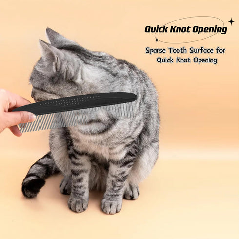 PROBUSINES-Double-SidedUndercoatRake CatandDogHairRemovalBrush Catand DogGroomingSupplies,UndercoatRake Pet HairRemovalBrushTool PetGrooming Brush...