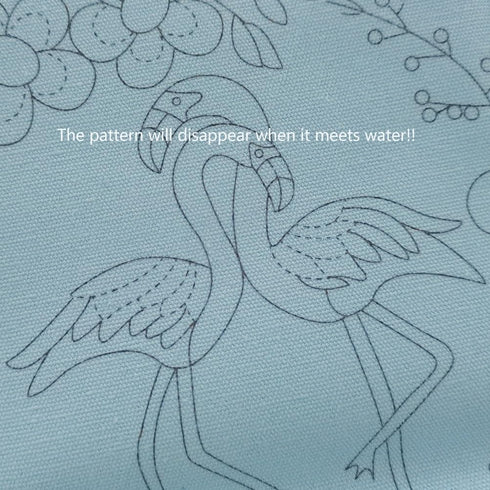 Esffaci Embroidery Starter Kit for Adult Beginner with Flamingos Love Flower Pattern Stamped Cross Stitch Set with Embroidery Cloth Hoop Needle Th...