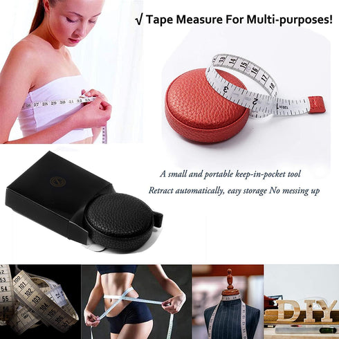 3m/120" Tape Measure Body Measuring Tape for Body Cloth Tape Measure for Sewing Fabric Tailors Medical Measurements Tape Dual Sided Leather Tape M...