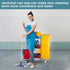 Cleaning Cart Bag Zippered Front Replacement Janitorial Cart Bag 24 Gallon Large Capacity Commercial Cleaning Bags for Cleaning Cart Housekeeping ...