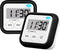 Timer, Kitchen Timers for Cooking Classroom Timer for Kids Teachers Magnetic Digital Timers 2 Pack, Black...