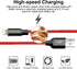 cugunu iPhone Charger, 5 Pack 3/3/6/6/10FT Apple MFi Certified USB Lightning Cable Nylon Braided Fast Charging Cord Compatible for iPhone 14/13/12...