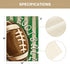 AVOIN colorlife Watercolor Stripes Football Garden Flag 12 x 18 Inch Double Sided, Sports Game Yard Outdoor Flag...