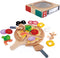 Hape Perfect Pizza Wooden Playset for Kids Kitchen| 2-in-1 Pizza Oven & Delivery Box| 29 PCs Pretend Play for Toddlers Ages 3 Years and Up , Black...