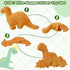 4 Pcs Dino Nugget Pillow Set,Large Chicken Nugget Plush with 3 Small Dinosaur Plush Toys,Dino Stuffed Animal for Birthday Gift Party Favors...