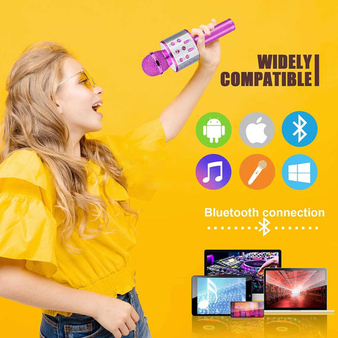 Toys for 5 6 7 8 9 10 Year Old Girls, Karaoke Microphone for Kids Visit Toys for Kids for Girls Age 4-12 Interactive Toys for Girls Easter Basket ...