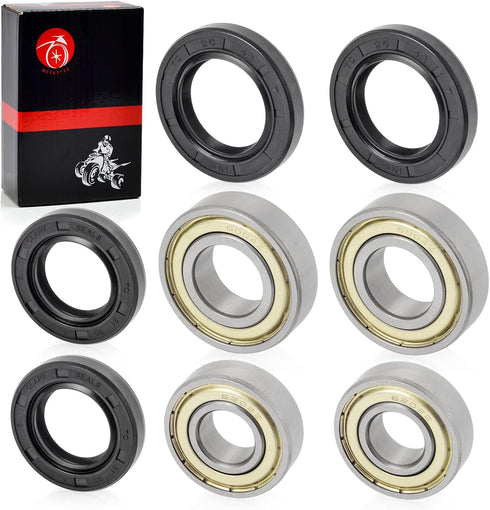 Front Wheel Bearing & Seal For YAMAHA Banshee Warrior 350 1988-2006 Bear Tracker Big Bear Bruin 250 2001-2009 YFZ450 W V R RSE...