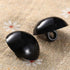 dophee 100Pcs Black Plastic Safety Eyes, DIY Craft Eyes Type Mushroom Domed Round Buttons Sewing Shank for Bear Amigurumi Crochet Puppet Plush Stu...
