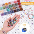 selizo Crystal Beads for Ring Making, 28 Colors Chips and Gemstone Beads, Ring Making Kit with Plastic Box for Jewelry, Bracelets, Earring Making ...