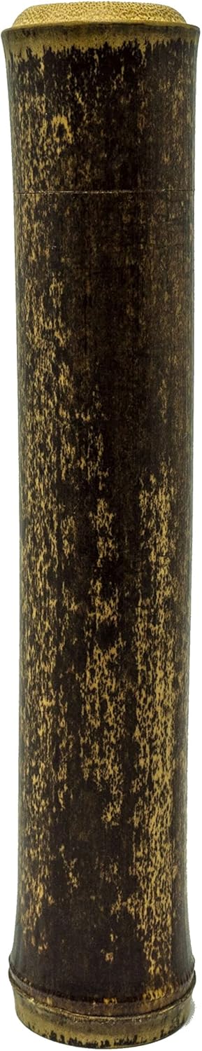 Unique Black Bamboo Storage Tube - Eco Friendly & Hand-crafted | Portable, natural toothbrush case - perfect for storing coffee beans, all kinds o...