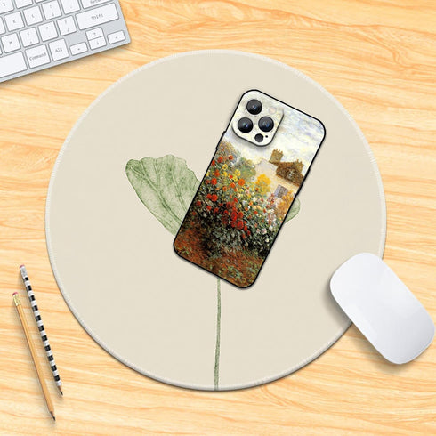 for iPhone 12 Pro Max Case for Women, The Artist's Garden in Argenteuil by Monet Abstract Art Phone Case, Nature Landscape Cute Phone Cover...