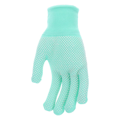 MUD - Women's Everyday, Mini-Dot Palm, 2 PK, Nylon Knit, Lightweight Garden Gloves, Saffron & Mint Colored, Medium/Large (MD35001M-WML2P)...