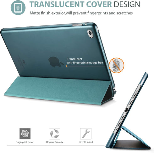 ProCase Smart Case for iPad Air 2 2014, Ultra Slim Lightweight Stand Protective Case Shell with Translucent Frosted Back Cover for iPad Air 2nd (A...