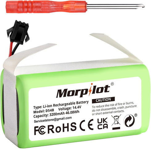 3200mAh Replacement Battery for Eufy RoboVac 11s, Suitable for Eufy Battery Replacement, for eufy 11 30 15C 15T 12 35C, for Ecovacs Deebot N79 N79...