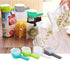 4pcs Food Bag Clips with Pour Spouts, Great Clips Bags for Kitchen, Suitable for Small Particle Food, Liquid,Flour and Baby Food Storage Organizer...
