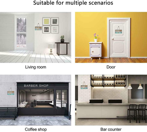 Wooden Sign - Keep The Door Closed No Matter What The Cat Say Pet Accessory Home Decoration 12x16 in / 30x40 cm...