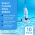 Impresa Pool Sweep Tail Scrubber - 10 Pack - Pool Supplies and Equipment - Compatible with Polaris Vac-Sweep Pool Cleaner Hose Tail - Fits 180, 28...