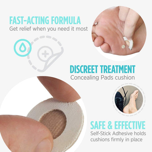 Comfort Zone Plantar Wart Removal Kit, Maximum Strength Salicylic Acid Plantar Wart Remover for Feet with Medicated Patches & Concealing Pads, 24 ...