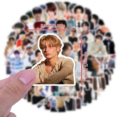 110pcs TXT Stickers for Teens Laptops,Cute Trendy Kpop Singer Boy Group Stickers Vinyl Waterproof Deals for Adult Water Bottles Journals Guitar Ph...