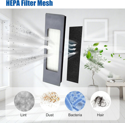 Replacement Filters for ECOVACS Deebot Ozmo T8 T8+ T8 Aivi T8 AIVI+ T8 MAX T9+ T5 N8+ / N8+ N8 Pro N8 Pro + / N8 Pro+ N10 + N7 OZMO 920 950 for Ye...