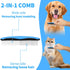 Pet Comb for Dogs and Cats, 2 in 1 Pet Hair Remover Comb with Metal and Rubber Teeth, Suitable for Long and Short Hair Animals...