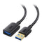 Cable Matters Long USB to USB Extension Cable 10 ft (USB 3.0 Extension Cable/USB Extender) in Black for Webcam, VR Headset, Printer, Hard Drive an...