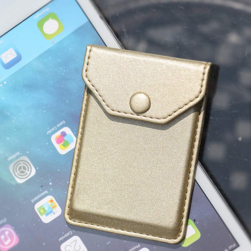 Card Holder for Back of Phone Adhesive Cell Phone Leather Wallet Stick On Card Holder Credit Card Holder Pocket for Men Women RFID Blocking Covers...