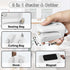 Mini Chip Bag Sealer, Handheld Heat Vacuum Sealer and Cutter, Portable Chip Bag Resealer Machine for Snack Plastic Fresh Bags Cookies - White - 2x...