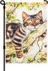 Summer Cat Garden Flag 12x18 Inch Double Sided Be The Sunshine Cat with Sunflowers Small Yard Flags Spring Seasonal Decor for Farmhouse Holiday Ou...