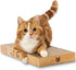 Necoichi Cardboard Cat Scratcher Bed for Indoor Cats - Cat Scratching Board (16" Regular, a.Oak Lounge)...
