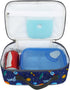 FlowFly Kids Lunch box Insulated Soft Bag Mini Cooler Back to School Thermal Meal Tote Kit for Girls, Boys, Astronaut...